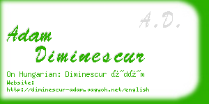adam diminescur business card